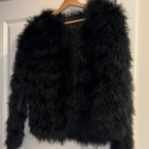 BCBGMaxAzria Black Teddy Jacket